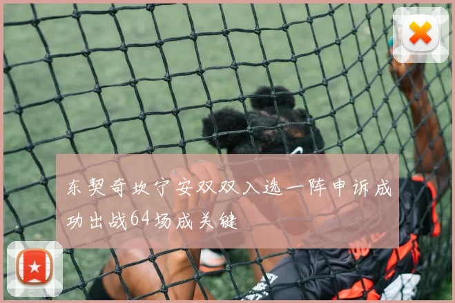 东契奇坎宁安双双入选一阵申诉成功出战64场成关键